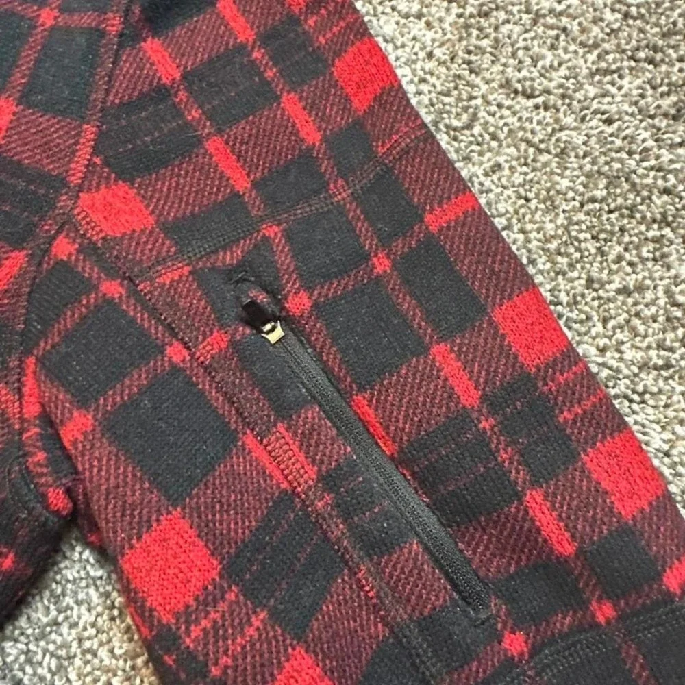 The North Face Fleece Mens Medium Leo Gordon Lyon 1/4 Zip Jacket Plaid - Picture 3 of 5